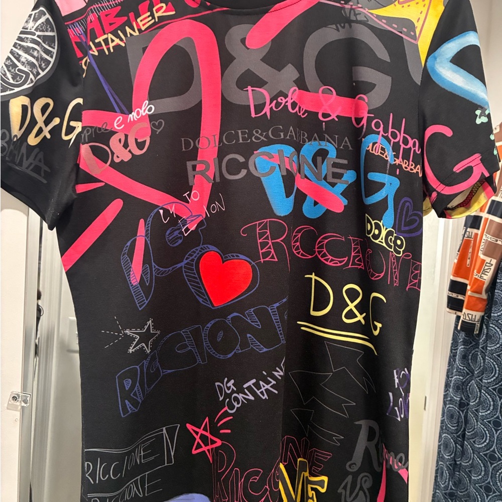 ✨ Authentic Dolce & Gabbana Graphic Tee – Made in Italy